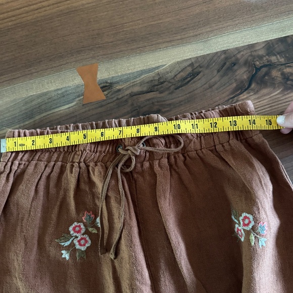 Johnny Was Lidia  Cropped Linen Pants NWT - Picture 4 of 5